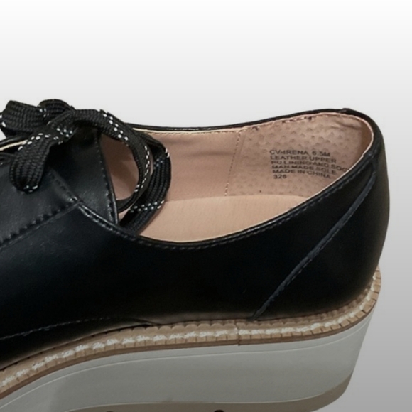 Chelsea & Violet Irena Lace-Up Lug Sole Platform Oxfords Size 6.5/7 - Picture 7 of 10